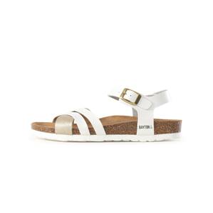 Bayton Remienkové sandále 'Denia'  zlatá / biela