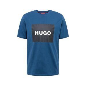 HUGO Red Tričko 'Dulive'  kráľovská modrá / čierna / biela