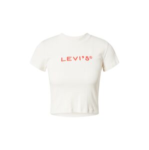 LEVI'S Tričko 'GRAPHIC MINI TEE NEUTRALS'  krémová / svetločervená