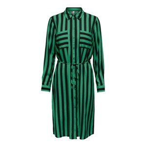 JDY Košeľové šaty 'Zoe'  trávovo zelená / čierna