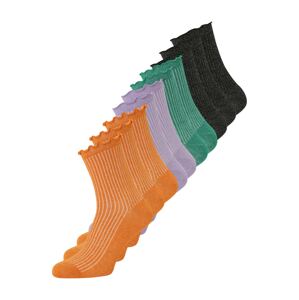 VERO MODA Ponožky 'MAGIC'  zelená / fialová / oranžová / čierna