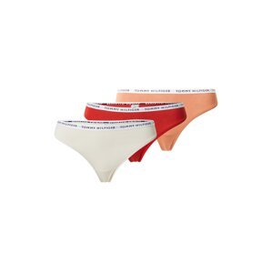 Tommy Hilfiger Underwear Tangá  krémová / pastelovo oranžová / ohnivo červená / biela