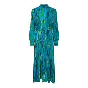 Y.A.S Košeľové šaty 'FERO'  tyrkysová / zelená