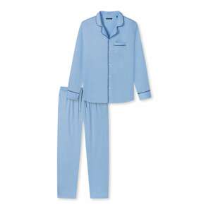 SCHIESSER Dlhé pyžamo  modrá / svetlomodrá