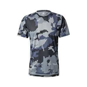 new balance Funkčné tričko  modrosivá / sivá / svetlosivá / čierna