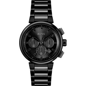 BOSS Black Analógové hodinky  sivá / čierna