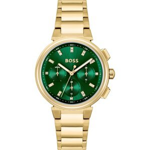 BOSS Black Analógové hodinky  zlatá / zelená