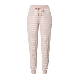 ESPRIT Pyžamové nohavice  svetloružová / biela