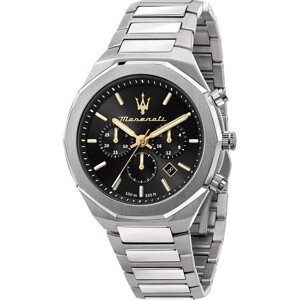 Maserati Analógové hodinky 'Stile'  zlatá / čierna / strieborná