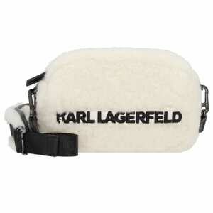KARL LAGERFELD x CARA DELEVINGNE Taška cez rameno  čierna / biela