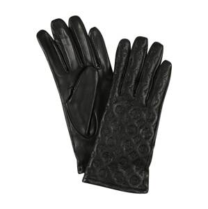 GUESS Prstové rukavice  čierna