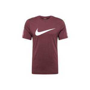 Nike Sportswear Tričko  hrdzavo červená / biela