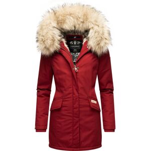 NAVAHOO Zimný kabát 'Cristal'  krvavo červená
