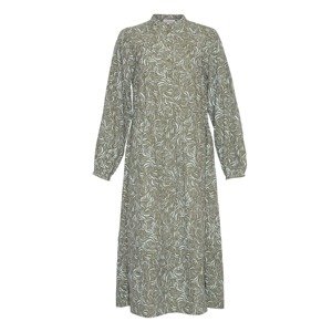 MSCH COPENHAGEN Košeľové šaty 'Jenica Morocco'  svetlomodrá / zelená