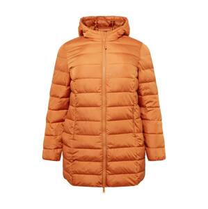Tom Tailor Women + Zimná bunda  pastelovo oranžová
