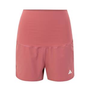 ADIDAS PERFORMANCE Športové nohavice 'MAT'  rosé / biela