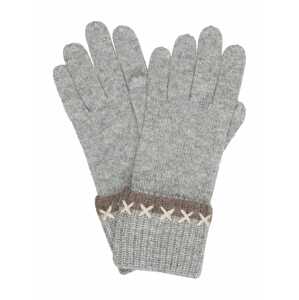 CODELLO Prstové rukavice  béžová / sivá / tmavošedá