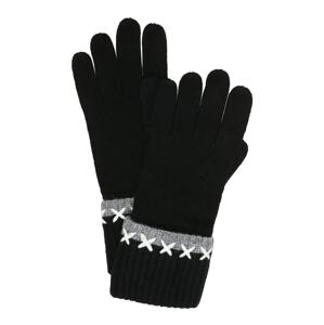 CODELLO Prstové rukavice  sivá / čierna / biela
