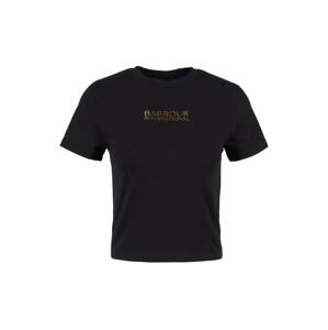 Barbour International Tričko 'Claremont'  zlatá / čierna