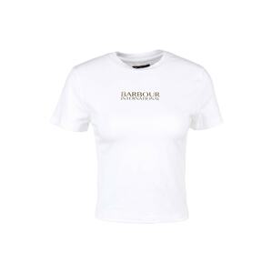 Barbour International Tričko 'Claremont'  zlatá / biela