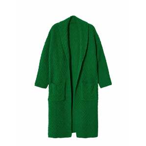MANGO Pletený kabát  trávovo zelená