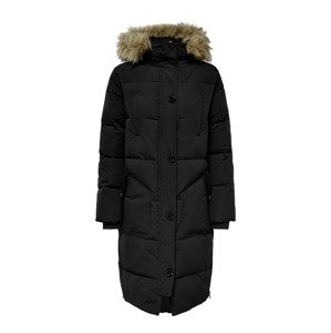 JDY Zimný kabát  svetlohnedá / čierna