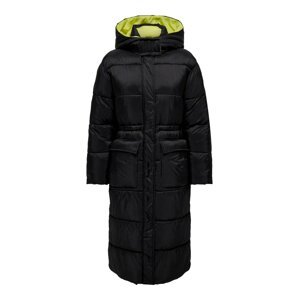 ONLY Zimný kabát 'Puk'  limetková / čierna