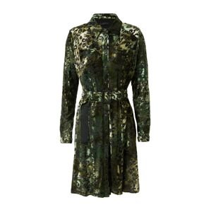 GUESS Košeľové šaty 'Ebonie'  zelená / olivová / čierna