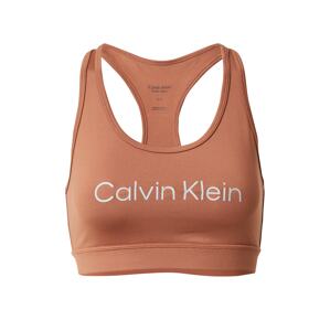Calvin Klein Sport Podprsenka  hnedá / biela