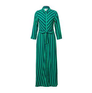 Y.A.S Košeľové šaty 'SAVANNA'  námornícka modrá / zelená