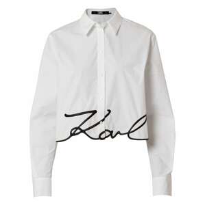 Karl Lagerfeld Blúzka  čierna / biela