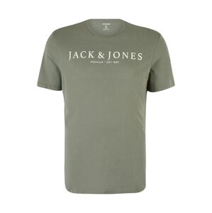 Jack & Jones Plus Tričko 'BOOSTER'  krémová / kaki