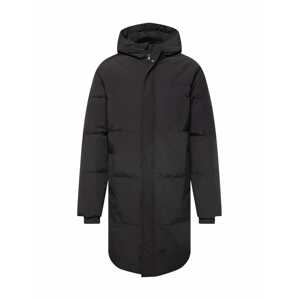 !Solid Zimný kabát  čierna