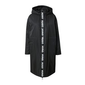 HUGO Prechodný kabát 'Fuyarina'  čierna / biela