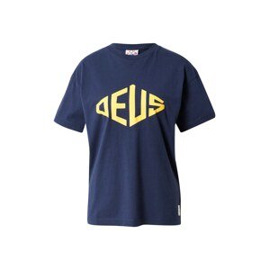 DEUS EX MACHINA Tričko 'Recreation'  námornícka modrá / pastelovo žltá