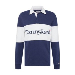 Tommy Jeans Tričko 'RUGBY'  námornícka modrá / biela