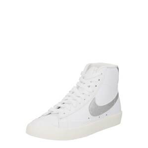 Nike Sportswear Členkové tenisky  strieborná / biela