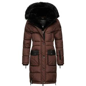 NAVAHOO Zimný kabát 'Sinja'  čokoládová / čierna