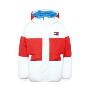 Tommy Jeans Zimná bunda  námornícka modrá / tmavomodrá / červená / biela