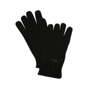 FCBM Prstové rukavice 'Ivan'  sivá / čierna