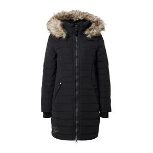Soccx Zimný kabát  béžová / čierna