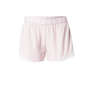UNDER ARMOUR Športové nohavice 'Play Up Shorts 3.0'  ružová / šedobiela