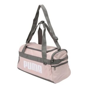 PUMA Športová taška 'Challenger'  sivá / ružová / biela
