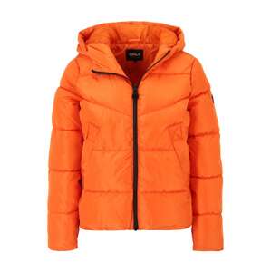 ONLY Zimná bunda 'AMANDA'  oranžová / čierna