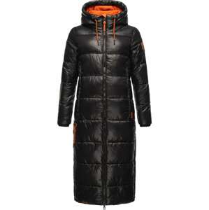 NAVAHOO Zimný kabát 'Schmuseengel'  oranžová / čierna