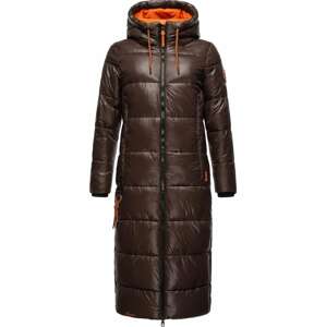 NAVAHOO Zimný kabát 'Schmuseengel'  hnedá / oranžová