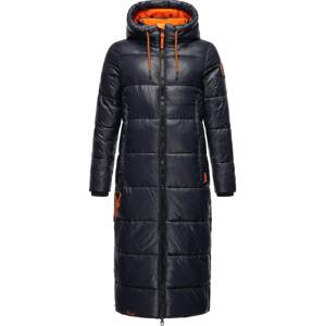 NAVAHOO Zimný kabát 'Schmuseengel'  námornícka modrá / oranžová / čierna / biela