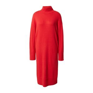 ESPRIT Pletené šaty  tmavočervená