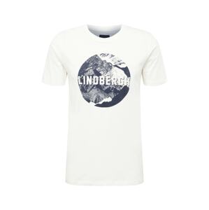 Lindbergh Tričko  ultramarínová / šedobiela