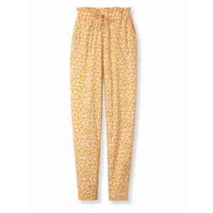 CALIDA Pyžamové nohavice  medová / staroružová / biela